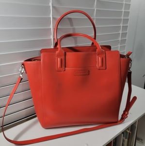 Vera Bradley leather tote orange